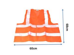سترة أمان عاكسة عالية الوضوح مقاومة للماء وقابلة للتنفس من البوليستر، متوافقة مع معايير ANSI الفئة 1، مخصصة لعمال الخدمات اللوجستية - Product Image 6