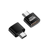Adaptor OTG USB-C Female ke USB2.0 Male Baru dengan Output DC Mendukung Transfer Data 10W 480Mbps untuk Ponsel