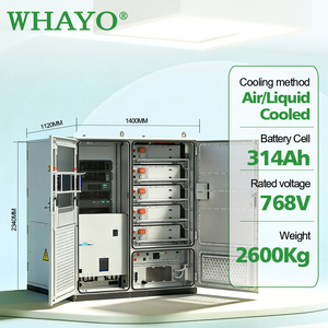Whayo 261kWh Sistema <span class=keywords><strong>de</strong></span> Almacenamiento <span class=keywords><strong>de</strong></span> Energía (ESS) LFP <span class=keywords><strong>de</strong></span> Alto Voltaje con Refrigeración Líquida, 125kW, 650 a 949Vdc, 400V para <span class=keywords><strong>Europa</strong></span>, Reducción <span class=keywords><strong>de</strong></span> <span class=keywords><strong>Picos</strong></span>, Inversor Solis - Product Image 4