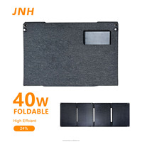 Panneau solaire pliable USB 40W monocristallin 4 volets 22,758V, chargeur solaire portable pour pique-nique en bord de rivière, loisirs, camping