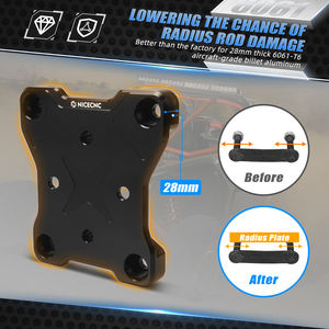 NICECNC עבור CAN AM X3 פלטת מוט רדיוס עבור Maverick X3 Max R RR 4x4 טורבו אלומיניום 2 אינץ' מקלט גרירה רב תכליתי UTV - Product Image 3