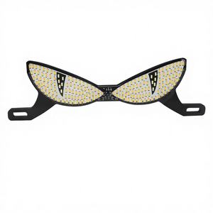 Luces LED para matrícula de motocicleta de fábrica, pantalla de visualización LED, ojos de demonio intermitentes de tres o semicírculos, traseras, 8 lentes, universales - Product Image 2