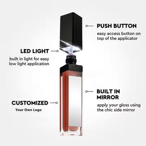 Brillo Labial con Espejo, Acabado Natural, 151 Opciones de Color, Marca Privada, Lápiz Labial Líquido Mate, Brillo Labial de Larga Duración - Product Image 3