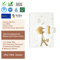 Journal intime personnalisé à couverture rigide, carnet secret vierge avec serrure, lot de carnets pour filles, papeterie en gros