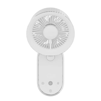 Nouveau ventilateur intelligent 2-en-1 mural et de table avec fonction capteur automatique rechargeable et lumière, oscillant, pour 2027 (Nouvelle R&D)