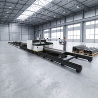 Machine de découpe laser à fibre CNC à sept axes tridimensionnelle de 12000 W pour tubes métalliques, épaisseur de 0 à 50 mm, fabriquée en Chine