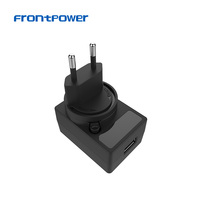 Chargeur USB-A interchangeable OEM 5V 1A 2A 2.4A 2.5A 3A, adaptateur secteur ACDC pour téléphone, lampe LED, haut-parleur, appareil photo