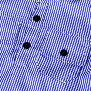 Vêtements pour enfants Ensemble de vêtements pour garçons Chemise bleue + salopette en jean 2 pièces/ensemble Ensembles de vêtements d'été pour tout-petits garçons - Product Image 5