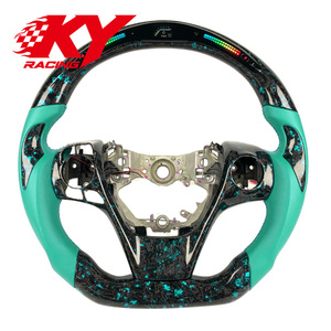 Volante Deportivo Personalizado de Fibra de Carbono Forjado con LED e Indicador de RPM para Toyota Camry, RAV4, Levin, Yaris, Vios, Corolla 2013-2018 - Product Image 1