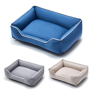 ที่นอนสุนัขทรงสี่เหลี่ยมผืนผ้า สีเทา ถอดซักได้ ใช้ได้ทุกฤดู สำหรับสุนัขขนาดกลางถึงใหญ่ - Product Image 2