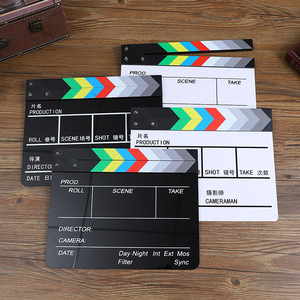 Mystic Arts Acrylic Director Clapperboard Single-Sided Film Production Prop Photo Studio Accessory - Product Image 3