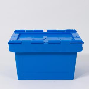 Bán buôn lưu trữ bin với nắp đậy nestable PP hộp nhựa gồ ghề lưu trữ container <span class=keywords><strong>Stackable</strong></span> Thùng nhựa - Product Image 5