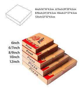 Nicro tùy chỉnh thiết kế bao bì thực phẩm hộp bánh <span class=keywords><strong>pizza</strong></span> takeout thực phẩm đóng gói gấp kraft hộp giấy dùng một lần takeaway bánh <span class=keywords><strong>pizza</strong></span> carton - Product Image 3