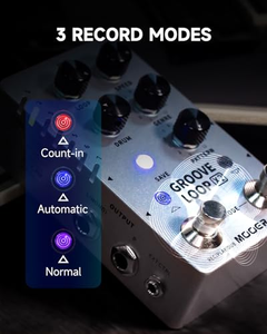 Pédale Groove Looper MOOER, machine à rythmes, enregistreur de boucles stéréo pour guitare, 121 rythmes de batterie, logiciel d'édition (X2) - Product Image 5