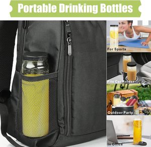 20 Oz botol Juicing kaca silinder stoples minum tinggi Mason kaleng Jar 600 ml perjalanan cangkir air untuk jus Smoothie vanila - Product Image 6