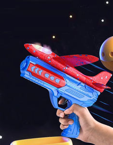 2 Stück Pack LED Licht Flugzeug Wurfs chaum Flugzeug 2 Flug modus segel flugzeug Flugzeug Pistole Flugs pielzeug für Kinder - Product Image 5