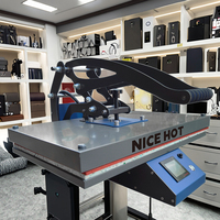 Machine de transfert de presse à chaud manuelle à station unique de logo N-M4060 40x60cm pour des conceptions de presse à chaud personnalisées