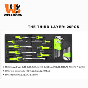 KAODEE 119PCS Four-Layer Iron Box Portable Auto Repair Hardware <b>Tool</b> Set With <b>Drawers</b> Multifunctional Waterproof OEM Customizabl - Product Image 3