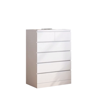 Cassetta moderna a 6 cassetti pannello in legno <span class=keywords><strong>bianco</strong></span> per cassettiere per <span class=keywords><strong>soggiorno</strong></span> e camera da letto mobili per uso domestico o alberghiero - Product Image 1