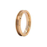 18 Karat 24 Karat vergoldeter Wolfram stahl Edelstahl Titan Wolfram Ring Core Blank für Inlay