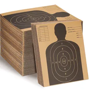 Wholesale Paper Shooting Targets 13 x 16 Inch Torso Paper Targets Custom Cardboard Silhouette Target for Shooting