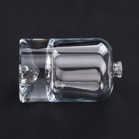 Nouveau diffuseur d'arômes pour la maison, style pendentif, bouteille en verre cristallin transparent dégradé bleu Keanu, forme irrégulière