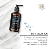 Ensemble de sérum crème liquide au collagène multi-peptides OEM 3000 Plus avec glycérine 100 ml, raffermissant, hydratant, blanchissant, anti-âge, élasticité