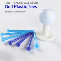 Tees de golf à pied unique, accessoires de golf, tees de golf en bois 82mm/72mm, supports de tees multicolores