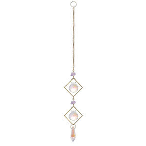 En gros de Haute Qualité Cristal Suspendus Lune <span class=keywords><strong>Sun</strong></span> Catcher Quartz Vent Carillon Pour Fenêtre Décoration - Product Image 2