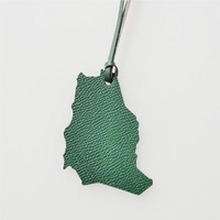Nouveau cuir véritable arabie saoudite carte breloque bricolage pendentif à la mode personnalisé femmes mode personnalisé pendentif sac ornements