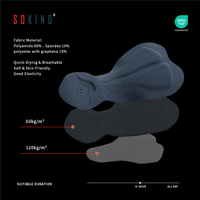 SOKIND Short de cyclisme pour adultes de haute qualité, respirant, à séchage rapide, écologique, avec coussin en mousse haute densité pour le triathlon