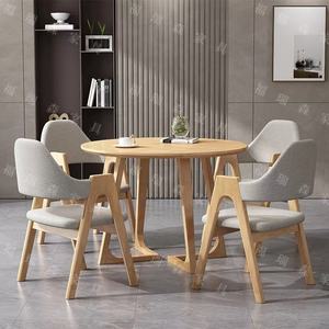 Muebles para el hogar, comedor redondo de madera chino, juego de mesa y sillas para restaurante - Product Image 4