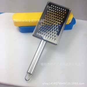 Stainless Steel Square Cheese <b>Grater</b> With Handle Small Holes Large Size For <b>Ginger</b> Radish Grating - Product Image 3