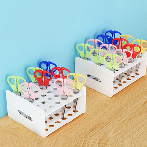 Support de rangement pour ciseaux, organisateur de papeterie en PVC à 2 niveaux pour l'école et la maternelle - Product Image 1