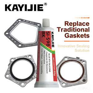 <span class=keywords><strong>Sellador</strong></span> <span class=keywords><strong>de</strong></span> Silicona para Juntas <span class=keywords><strong>de</strong></span> Culata KAYIJIE SI 598BK, Resistente a Altas Temperaturas, 100% Automotriz, para Motores <span class=keywords><strong>de</strong></span> Coche - Product Image 3