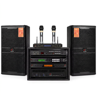 Système de sonorisation KTV NEARSTAR KS4012 avec enceintes Q7, amplificateur X6, processeur U999+ et microphone sur rack