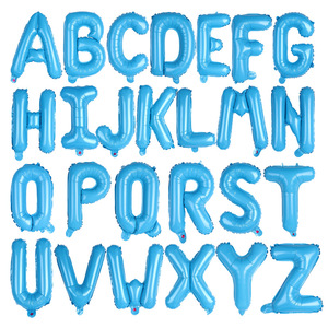 Globos de Letras de Aluminio de 16 Pulgadas en Rosa Perla, Azul Caramelo, Rosa Claro, Rosa Antiguo, Azul Bebé, Letras de la A a la Z, Decoración para Fiestas - Product Image 3