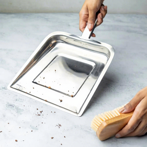 Recogedor de Polvo de Acero Inoxidable, Resistente, Metálico, Manual, para Cocina, Hogar, Oficina, Herramienta de Limpieza y Recolección de Residuos - Product Image 2