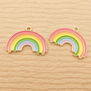 Làm phụ kiện trang sức: mặt dây chuyền, vòng tay, charm men hình mặt trăng, núi, cây, cầu vồng, máy ảnh. - Product Image 4