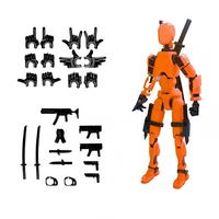 Figurine d'action de guerrier articulée et mobile, imprimée en 3D, personnalisable (couleur et taille), modèle de dessin animé 007 CN ZHE, cadeau de décoration