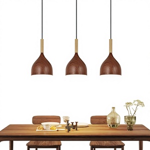 Lustre nordique moderne à trois têtes en fer, luminaire LED, trois couleurs, intensité réglable, hauteur réglable, <span class=keywords><strong>suspension</strong></span> pour restaurant - Product Image 1