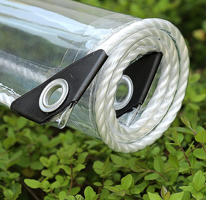 Bâche en PVC transparent résistant, tissée, imperméable, résistante aux UV, pour voiture et terrasse - Product Image 4