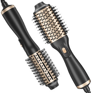 Brosses à <span class=keywords><strong>cheveux</strong></span> électriques 2-en-1 en gros, peigne à air chaud à ions négatifs pour le bouclage et le lissage, peigne lisseur à chauffage rapide pour - Product Image 2