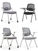 Table de formation et chaises pliantes modernes en MFC pour bureaux d'entreprise et écoles