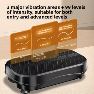 <span class=keywords><strong>Plateforme</strong></span> de fitness silencieuse à vibrations haute fréquence RS pour la combustion des graisses avec télécommande – Équipement de gym à domicile - Product Image 4