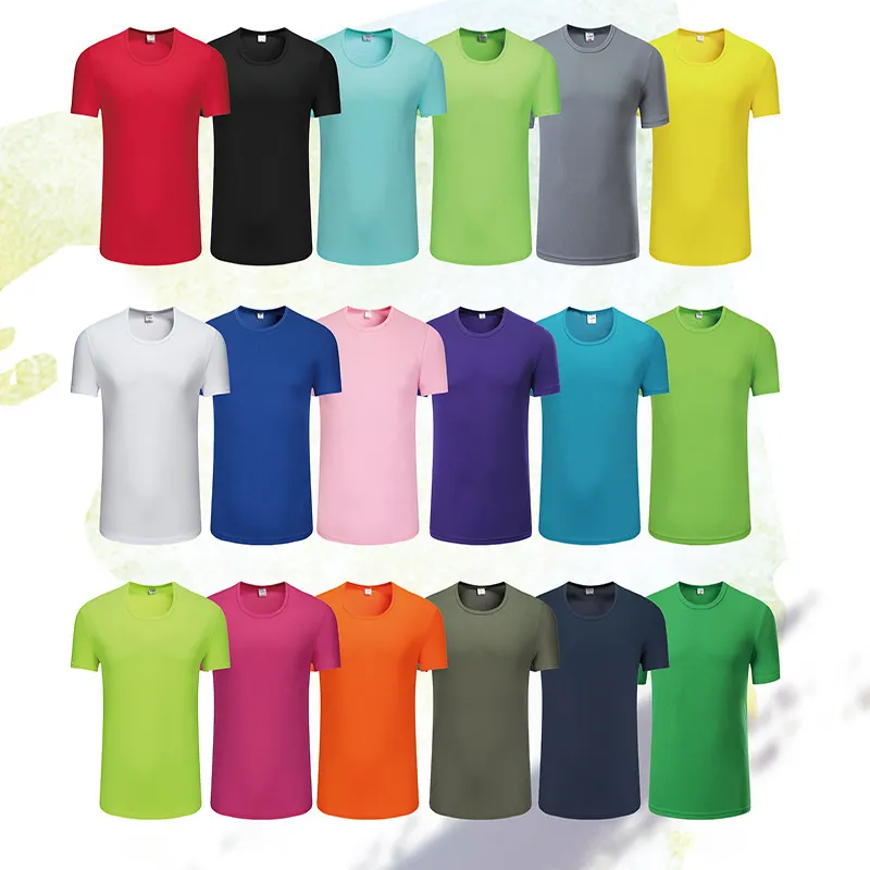 2022 new custom men's 100% polyester high quality t-shirt wholesale printing blank sports t-shirt