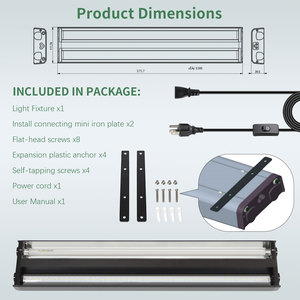 Thiết Bị Thủy Canh 2 Bóng Đèn LED Ống Trồng Cây Và Đèn Chiếu Sáng Nhà Máy Huỳnh Quang Công Suất Cao T5 - Product Image 6