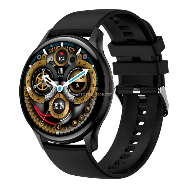 1.45'' Screen Smart Watch Silica Gel Band AMOLED Display IP67 for Call Reminder Heart Rate Sedentary Reminder Calendar