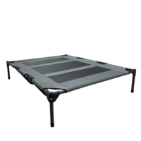Lit pour animaux de compagnie de luxe pliable de taille XL rouge d'usine, sans auvent, pour voyages en plein air, lits pour chiens OEM, lit de camping pour chiens, revente