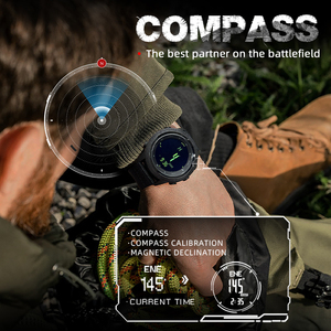 NORTH EDGE APACHE-46 Men Digital <b>Watch</b> Outdoor Sports Running Swimming Outdoor Sport <b>Watches</b> Altimeter Barometer <b>Compass</b> WR50M - Product Image 3